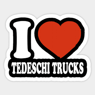 Graphic I Love Tedeschi Personalized Name Vintage Sticker